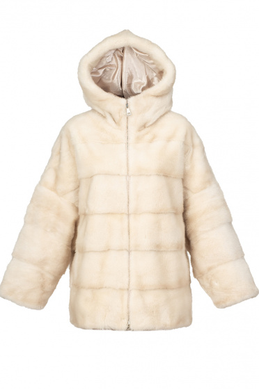 Дамско палто визон с качулка - Moonstone.bg Дамско палто визон с качулка