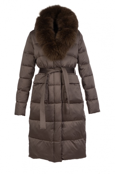 Дамско пухено яке с яка от лисица - Moonstone.bg Дамско пухено яке с яка от лисица