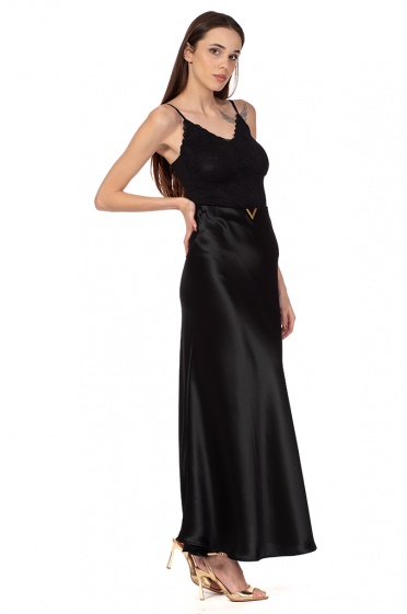 Дамска сатенена пола Вал - Moonstone.bg Дамска сатенена пола Вал