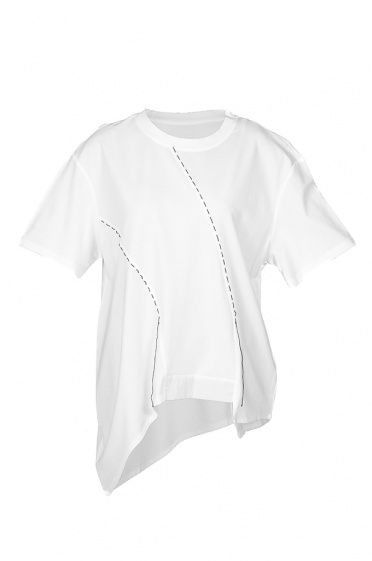 Дамска тениска с извивка - Moonstone.bg Дамска тениска с извивка