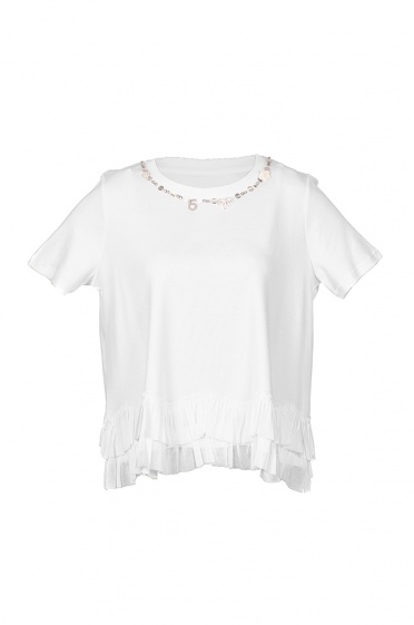 Дамска тениска с къдра - Moonstone.bg Дамска тениска с къдра