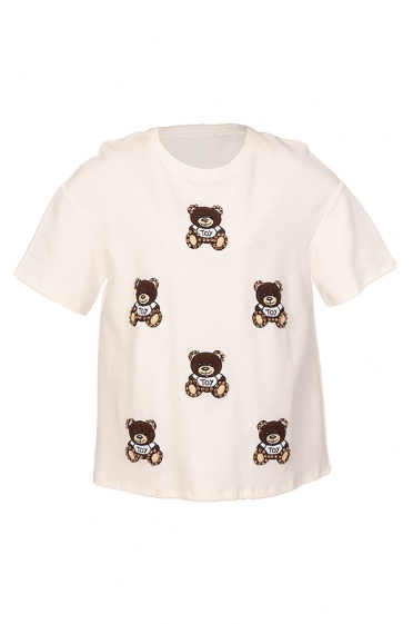 Дамска тениска с мечета - Moonstone.bg Дамска тениска с мечета