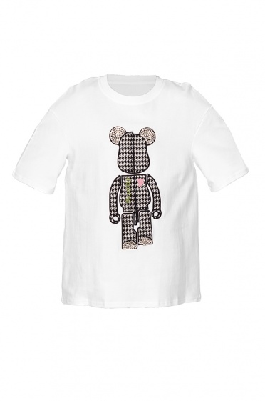 Дамска оувърсайз тениска с мече - Moonstone.bg Дамска оувърсайз тениска с мече